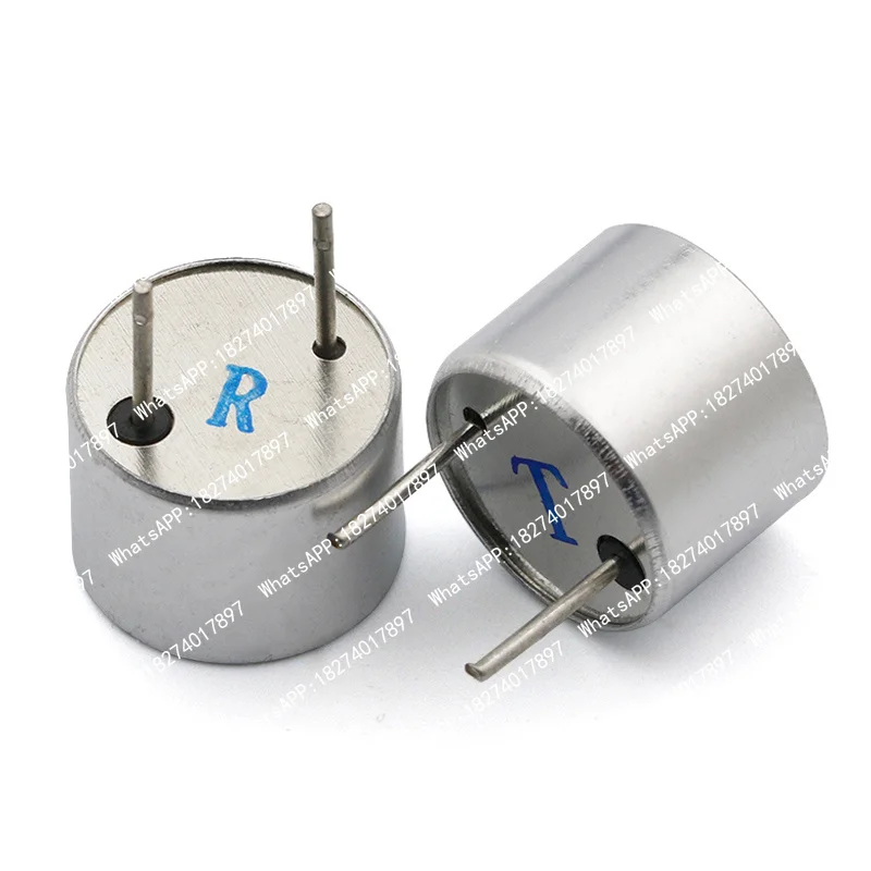 100pcs 16mm 40K ultrasonic transmitter sensor  emitter TCT40-16T 40KHz Transmit receive aluminum