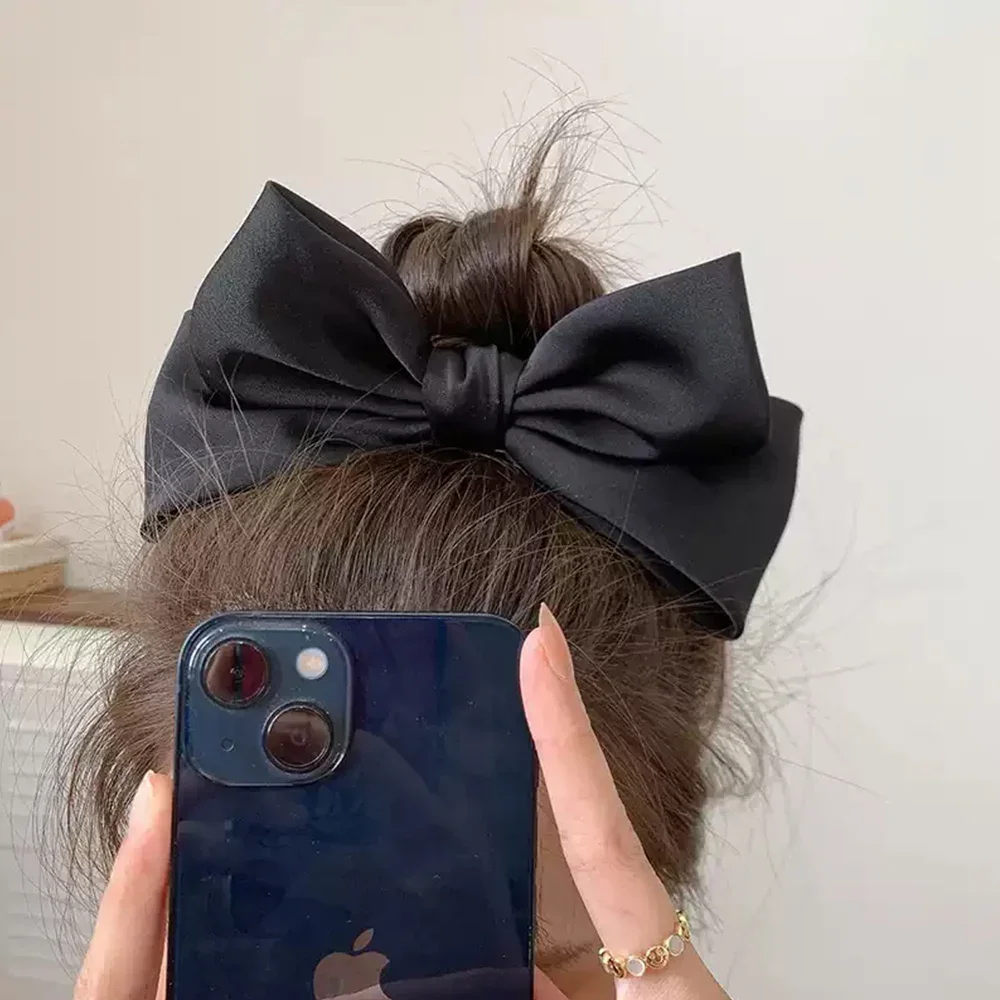 1Pcs Sweet Princess 3D Bow Hairpin for Women Girls Cute Ribbon Hair Clips Barrettes Sauna Wear Hair Accessories Gifts Grace
