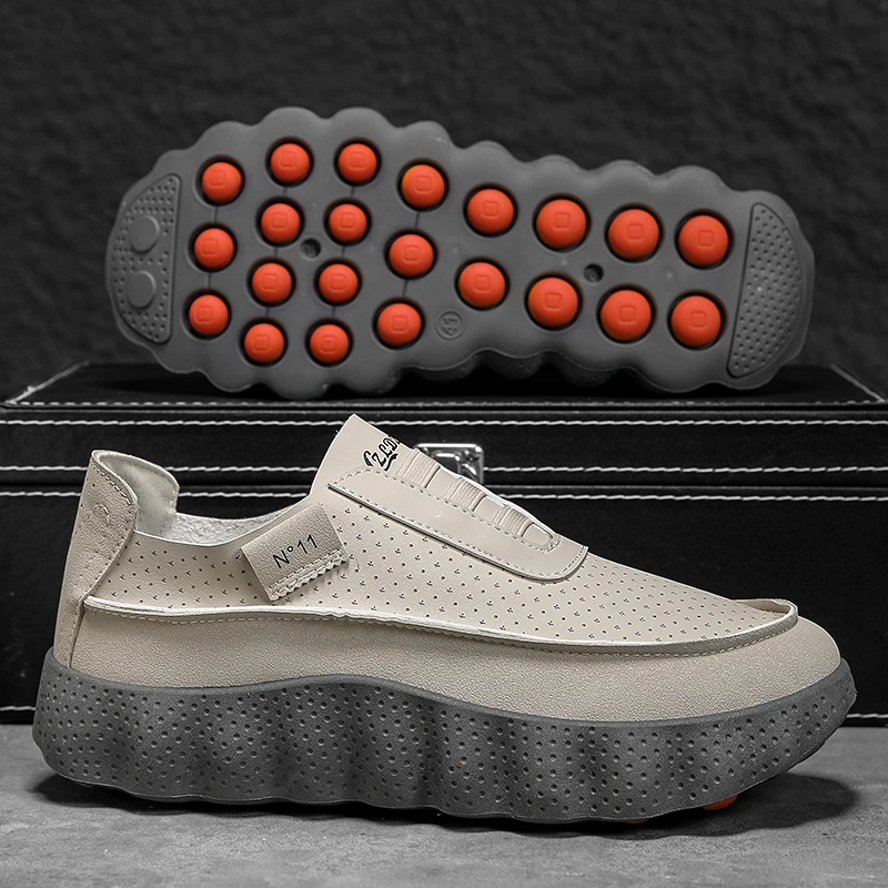 Outdoor Walking Jogging Footwear Sneakers New  Casual Shoes Autumn Men Chunky Platform Non Slip Male Breathable Running Shoes