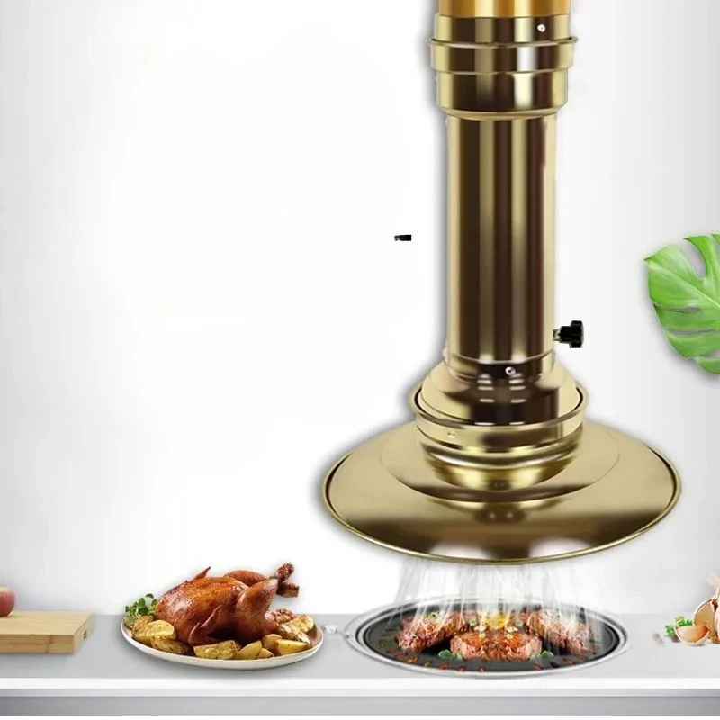 

Retractable smoke exhaust pipe, stainless steel stretchable smoking pipe