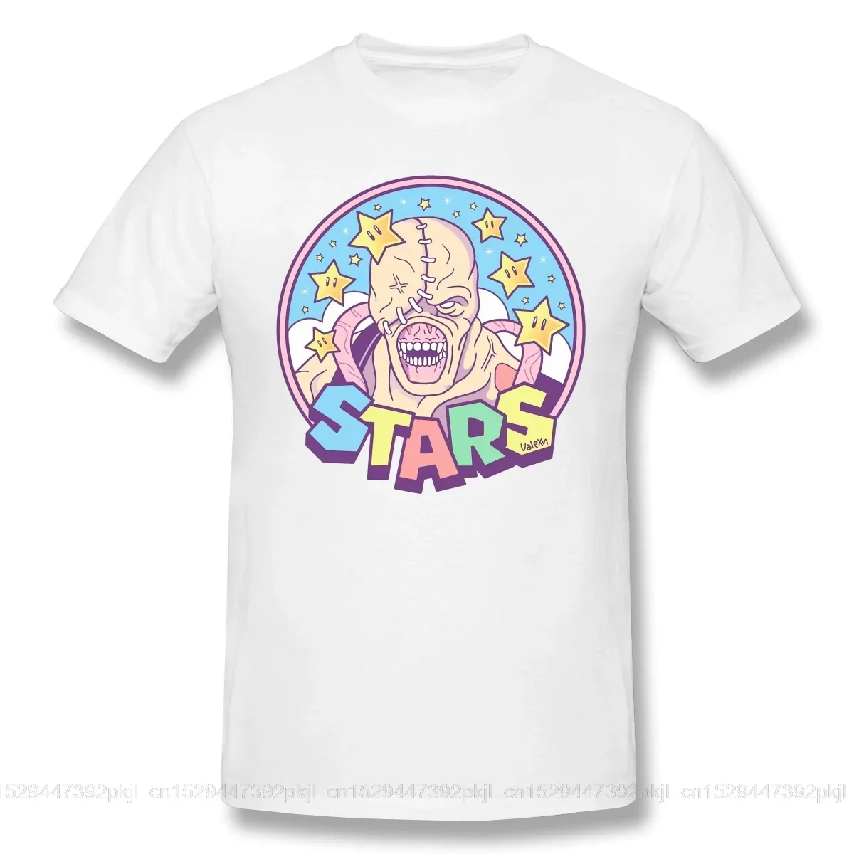 Hot Game Nemesis STARS Graphic T Shirts for Men Nemesis Tops Casuales Two-dimensional Street Fashion Tshirt Comics Tees