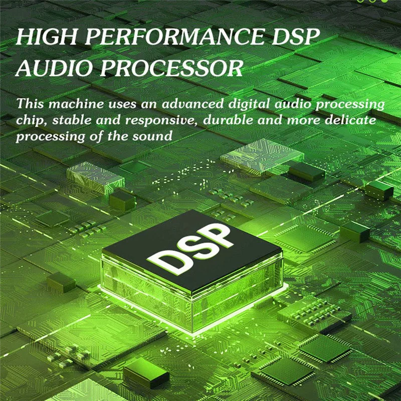 

AED6-HM-4M 4 Channel Studio Audio Mixer Sound Mixing Console For PC Recording DJ Stage Family KTV Campus Speech Meeting