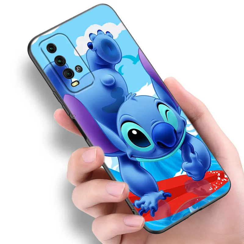 Anime Lilo & Stitch Telefoonhoesje Voor Xiaomi Redmi Note 5 6 7 K40 K60 Pro 7a 8a 9a 9c 9i 9T 10a 10a 12c A1 A2 Plus 4G Zwarte Hoes