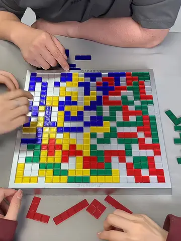 Children Strategy Board Game Educational Toys Colored Squares Game Easy To Play For Kids Family Party Indoor Games Puzzle Gift