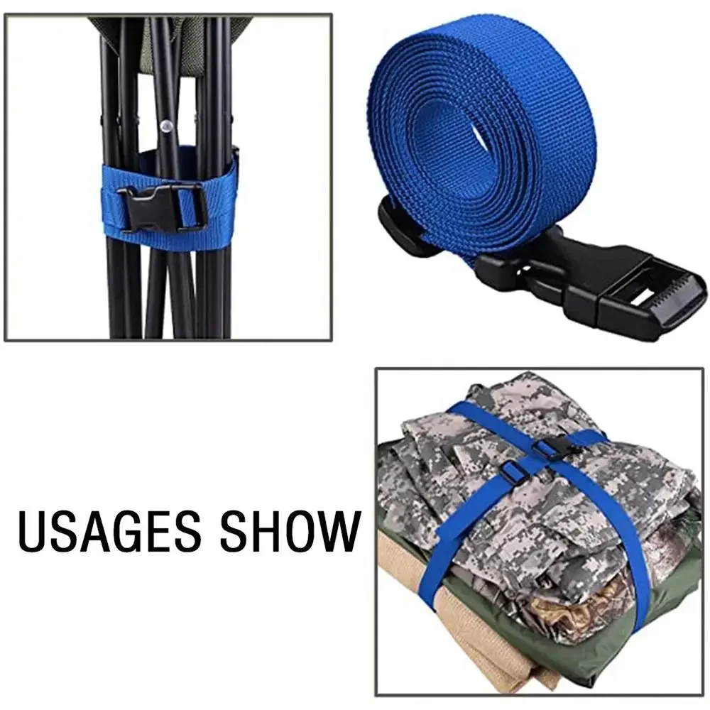 Sangles d'emballage de bagages en Nylon, ceinture de protection réglable, sangles de bagages, ceintures de valise, sangles fixes