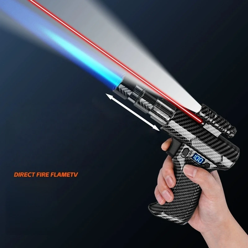 Metal laser lighting, welding gun, windproof lighter, high-temperature inflation point, moxibustion cigar, camping igniter