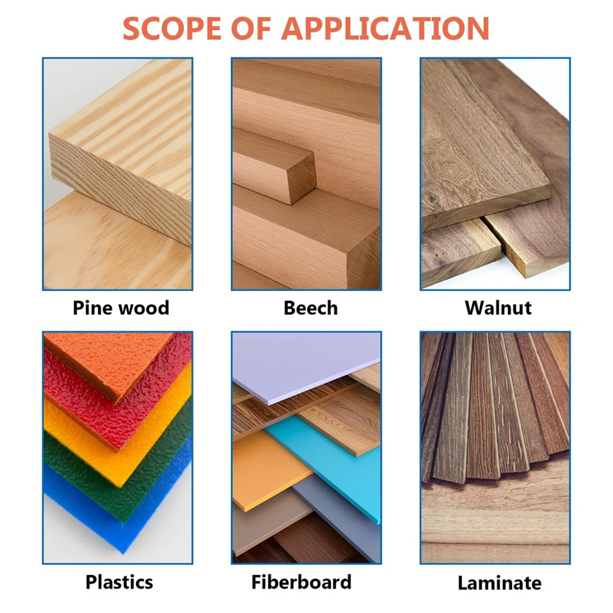 Set di punte per trapano svasatore per legno, svasatore da 8 mm con chiavi esagonali per trapano centrale, per fori per legno e plastica