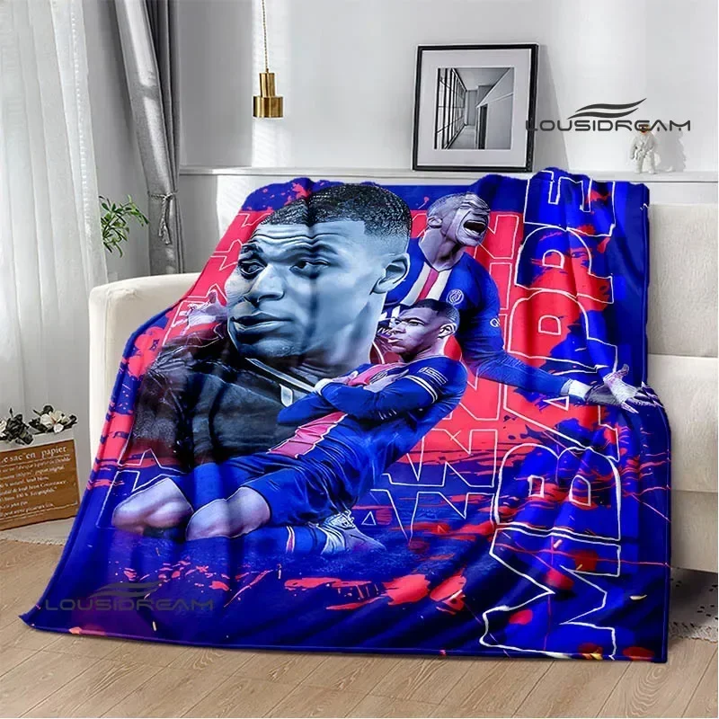 3d K-Kylian Mbappé printed blankets Warm Blanket Flannel Soft and Comfortable Home Travel Blankets bed linings Birthday Gift