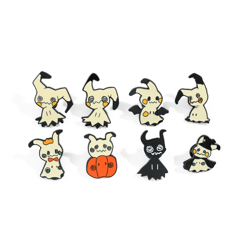 Miniatur-Anime-Brosche, Niedliche Anime-Figur, Mini-Chibi-Legierungs-Abzeichen, Rucksack-Pin-Accessoire als Geschenk