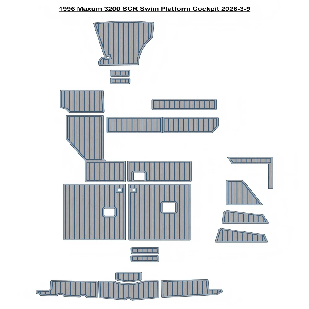 

Коврик для палубы и кокпита лодки EVA под тик, 1996 Maxum 3200 SCR, из пены EVA, Seadek MarineMat