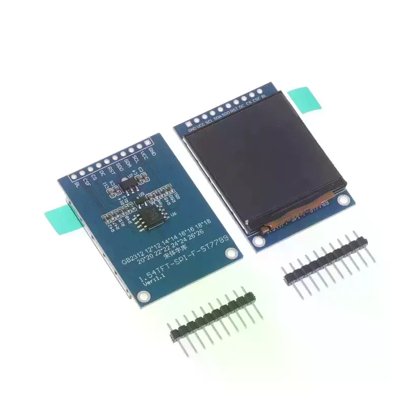 1pcs 1.54-inch TFT LCD Screen ST7789 Small Screen 240x240 Display LCD Square Screen SPI Color Screen