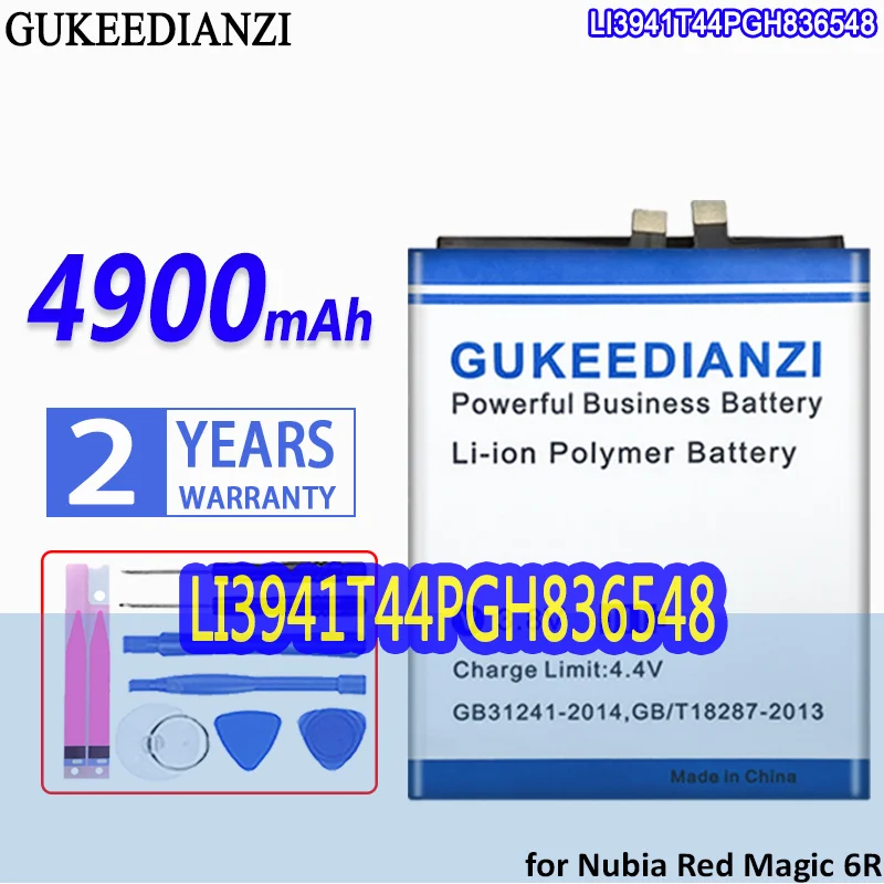 

High Capacity GUKEEDIANZI Battery LI3941T44PGH836548 4900mAh for ZTE Nubia Red Magic 6R