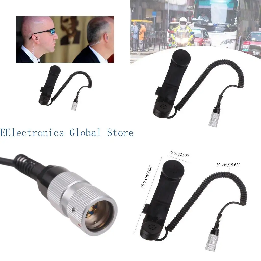 

462B Микрофон с микрофоном MIC, совместимый с/prc152 an/prc148 wallie talkie, двухстороннее радио Radio H250 6pin Телефон.