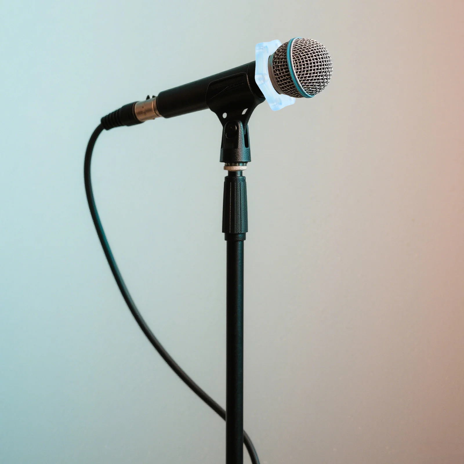 

5Pcs Microphone Anti-Slip Ring Night Glow Anti-Rolling Design Durable Rubber for Ktv Wired and Wireless Mics Microphone Holder