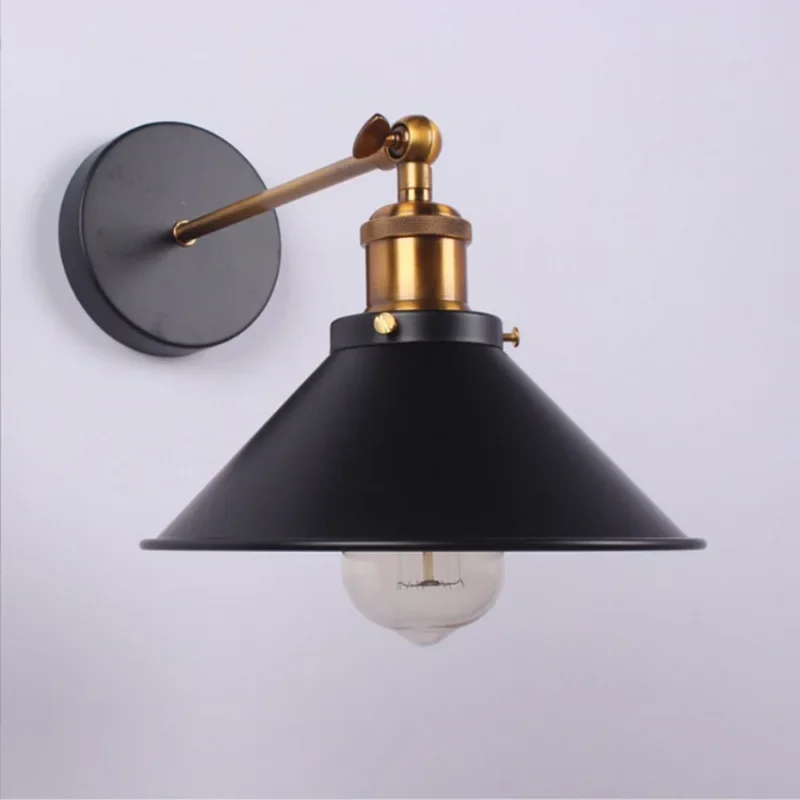 

GEFENSI Creative Retro Hanging Light Fixtures Industrial Style Wall Lamp American Style Restaurant Personality Iron Art Corridor