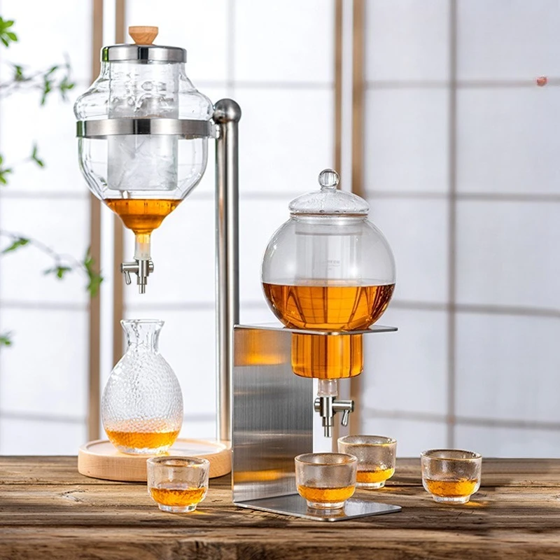 

Japanese-style creative glass warmer, wine cooler, decanter, dispenser, warmer