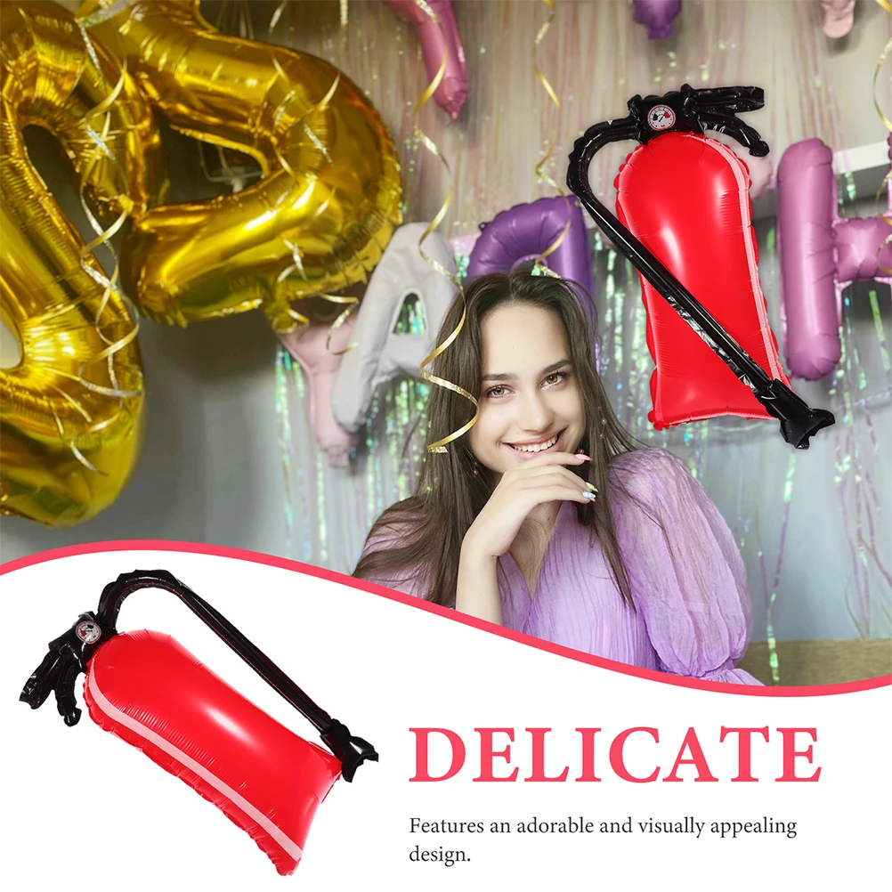 

12 Pcs Extinguisher Firefighting Party Balloons Balloon Decoration Firefighting Party Supplies Themed Decors Inflatable Balloon