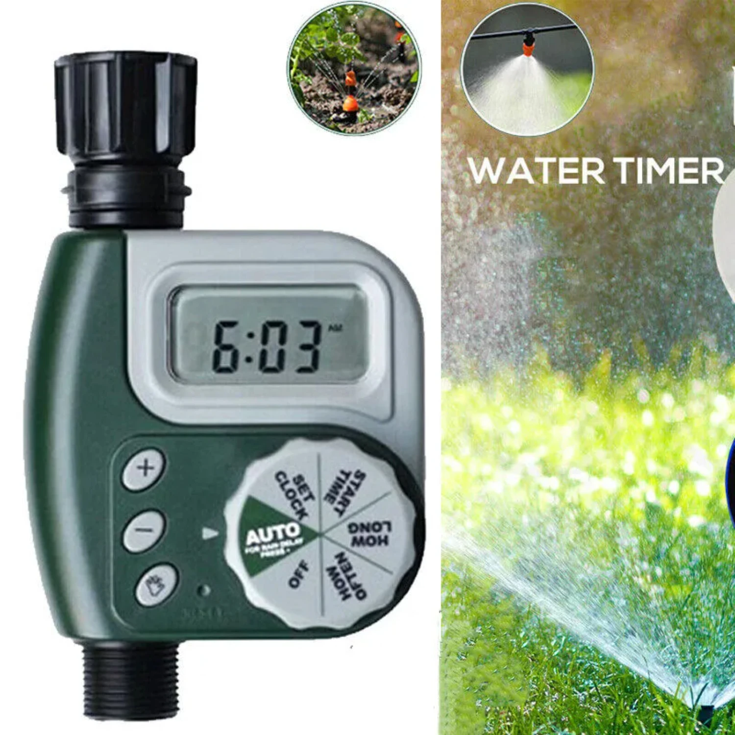 Automatic Irrigation Controller Water Timer Digital Tap Garden Watering System