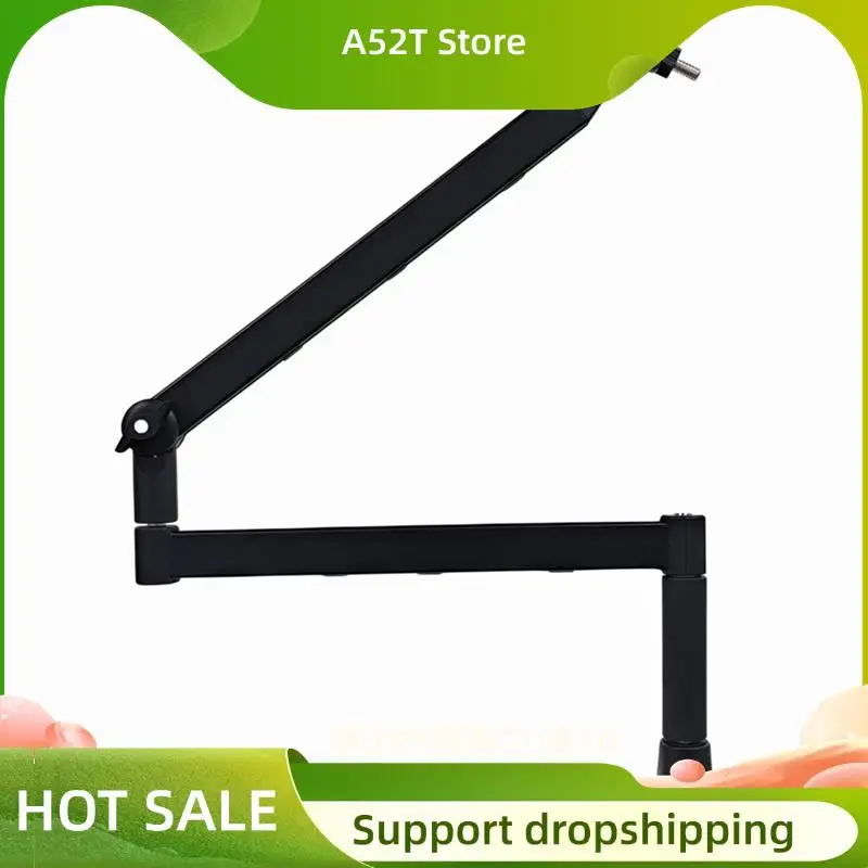 A52T Low Position Microphone Boom Arm,360°Rotatable Mic Stand,Microphone Holder With 3/8Inch 5/8Inch Adapters,Microphone Arm