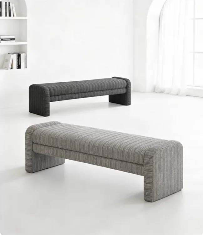 

#French Style Long Bedroom Designer Cloakroom Upholstered Bed End Home Hallway Living Room