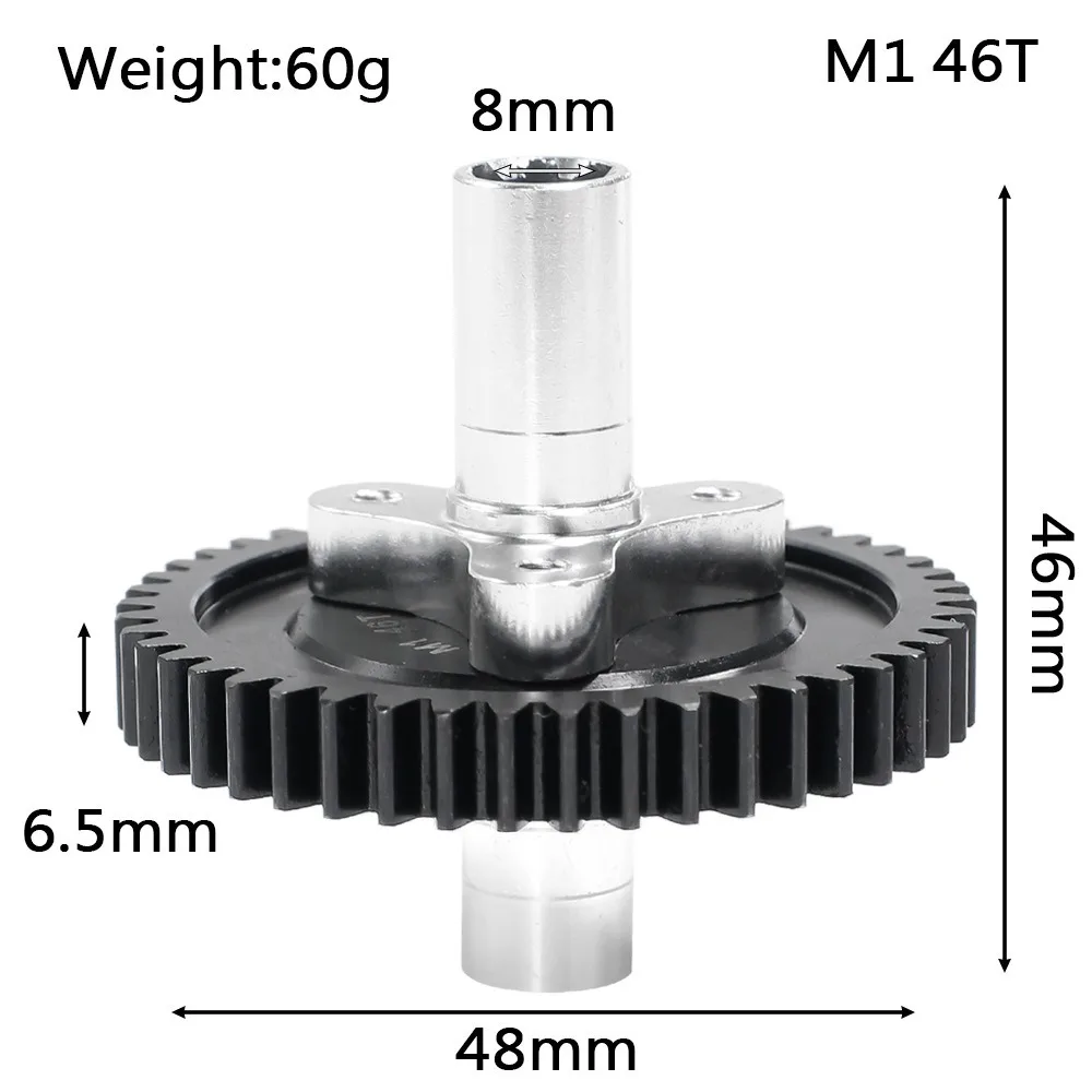 Engranaje de embrague zapatilla 44T 46T M1 para Arrma 1/10 infracción Mega 4x4 SENTON VENDETTA Big Rock 3S Kraton OutCast 4S piezas de mejora