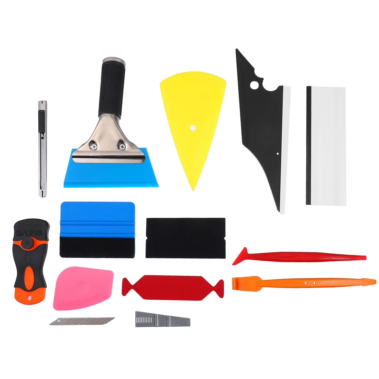 

ABS Vinyl Wrap Tool Kit Car Film Installing Supplies Window Tint Scraper DIY Project Vehicle Stickers Application Tools Car