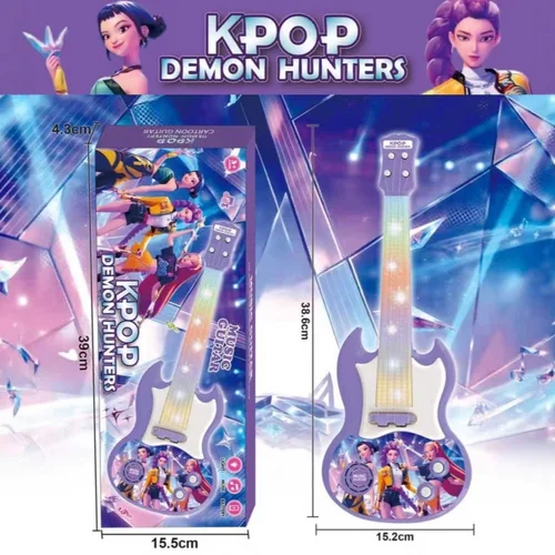 Micrófono musical Kpop Demon, juguete para niños con micrófono ligero, puede tocar canciones, juguete, regalos de Halloween y Navidad para niños