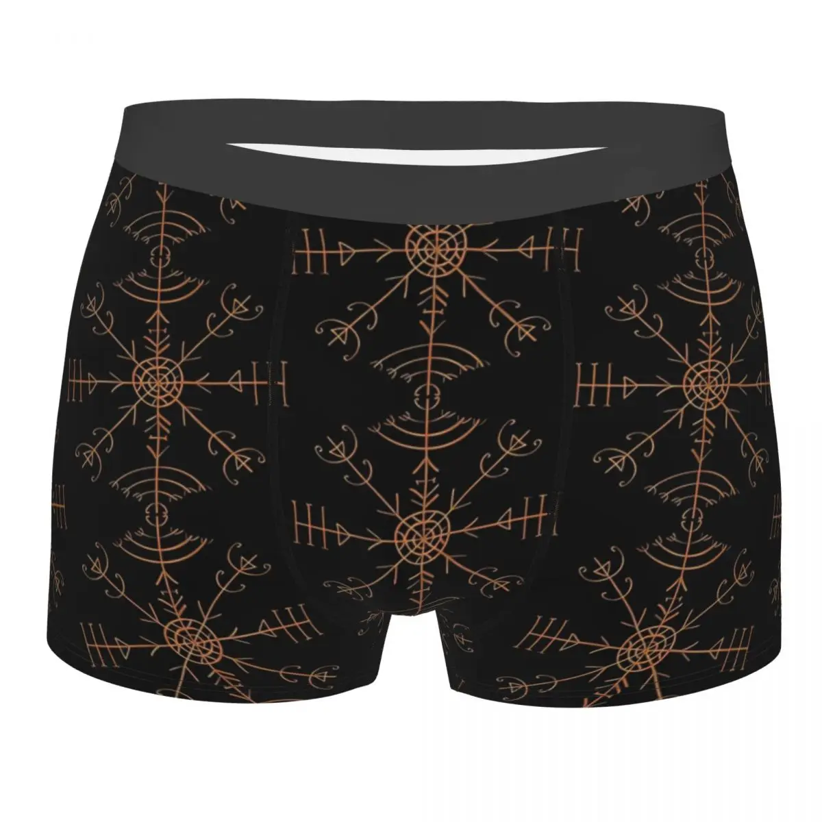 Icelandic Bind Rune Men Boxer Briefs Underwear Viking Highly Breathable Top Quality Sexy Shorts Gift Idea