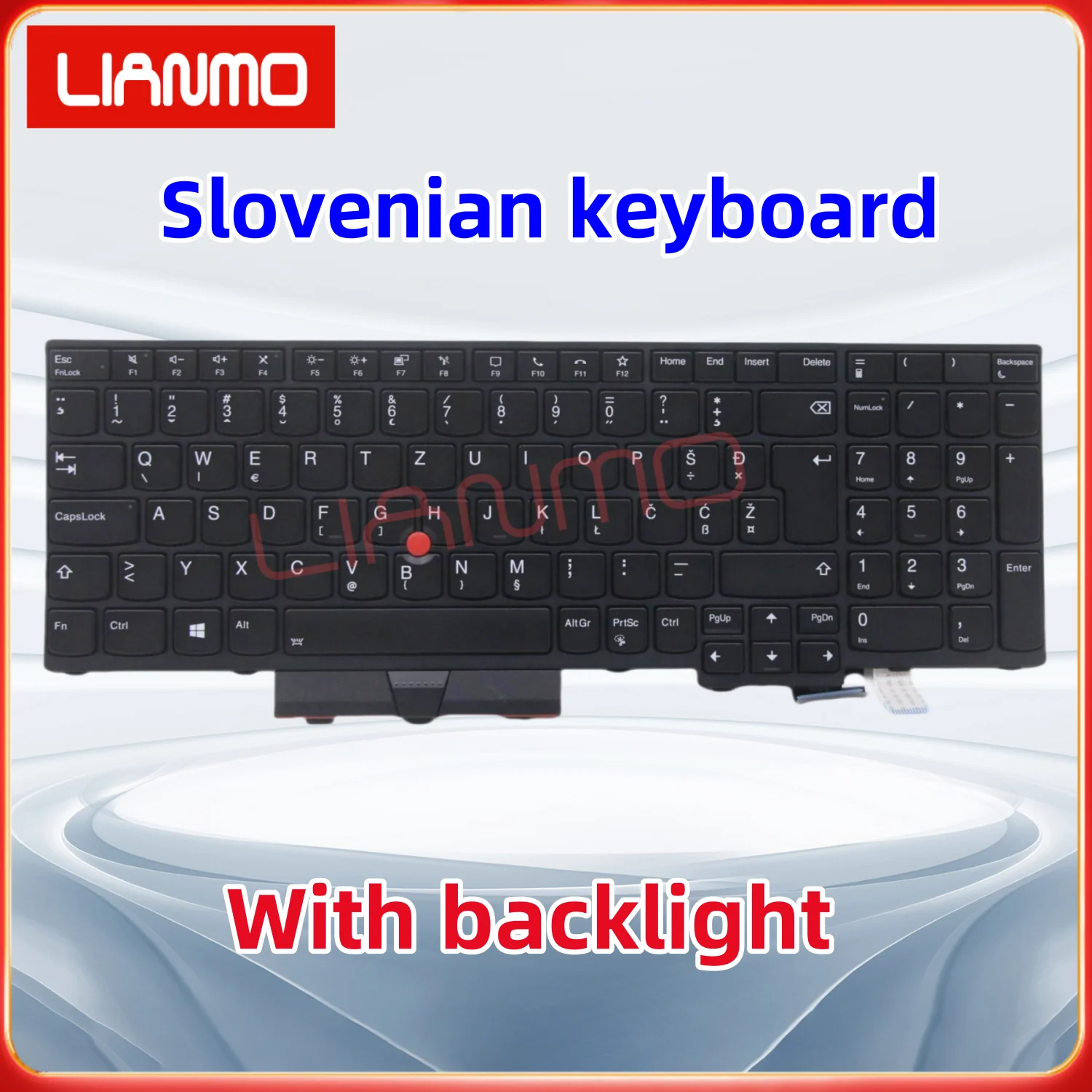 Cocok untuk keyboard Lenovo ThinkPad P15V Gen1 Gen2 T15P Gen1 Gen2 Italia/Norwegia/Nordik/Swedia/Turki