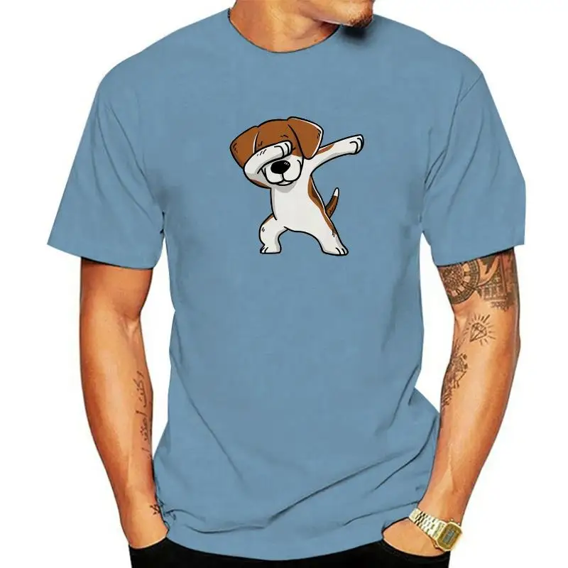 Beagle t shirt pria tshirt pria t-shirt lucu Atasan pakaian hip tee harajuku hop streetwear untuk