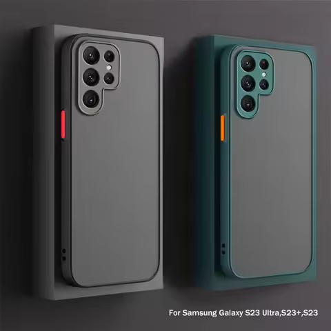Armor Matte Case For Samsung Galaxy S25 S24 Ultra S23 FE S22 S21 Plus A52 A52S A53 A54 A32 Shockproof Bumper Hard Case