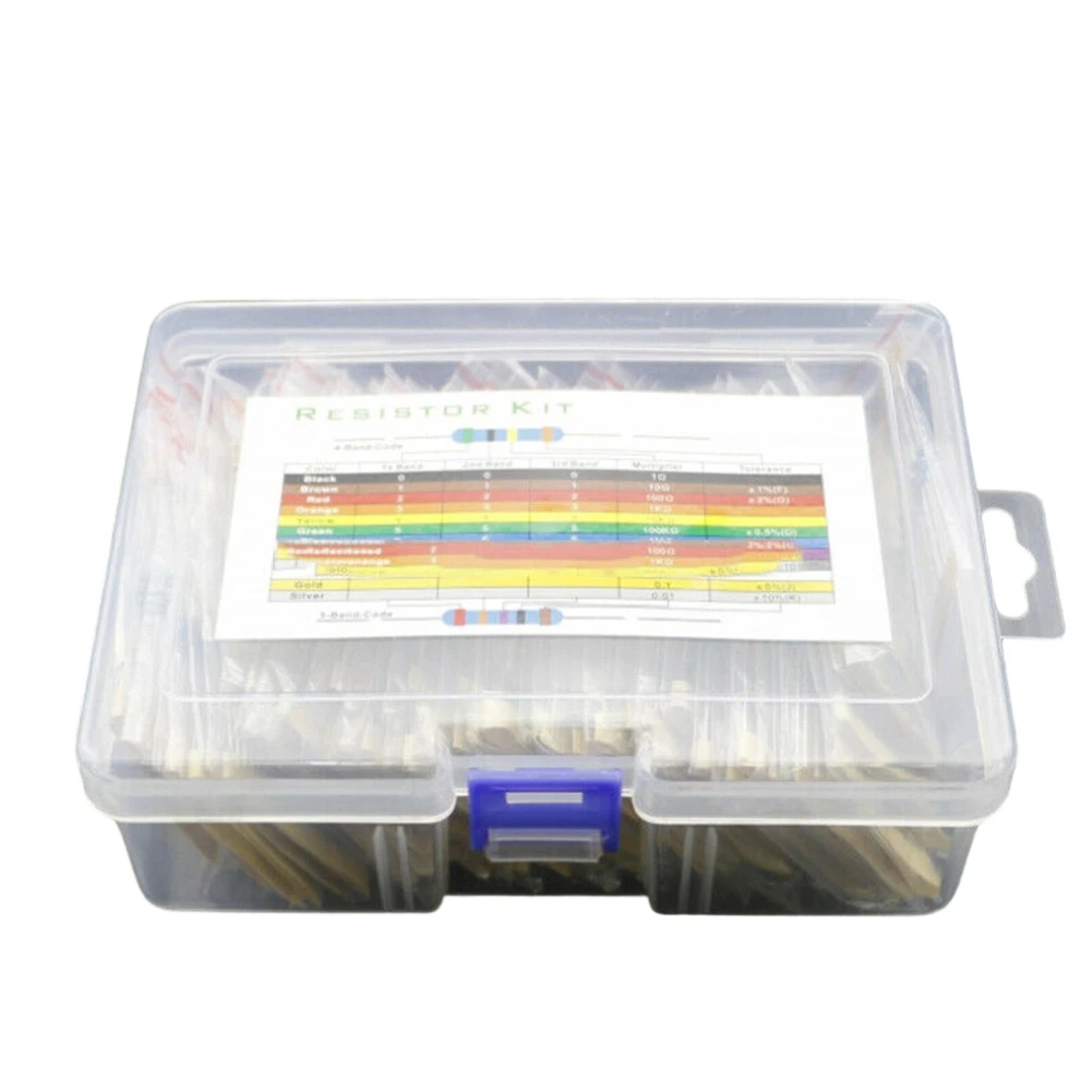 Wide Resistance Range 1 -1M Solderable Leads Complete Resistor Value Range Metal Film Resistors As Shown In The Picture