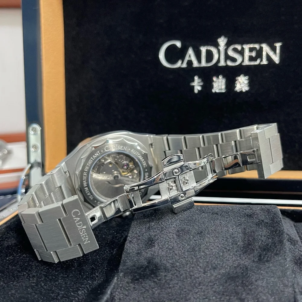 CADISEN Men\'s Automatic Mechanical Watches Classic Waterproof Steel Strip WristWatch Luxury Casual Elegant Sports Watch Men