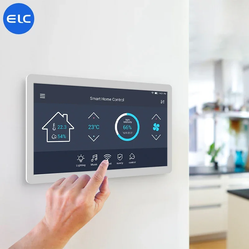 NW1493T Suporte na parede 14 polegadas Android 12 POE NFC Tablet telas sensíveis ao toque integradas Tablet RK3399 1920*1080 WiFi