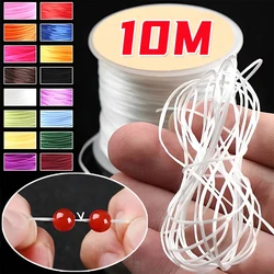 10M/Roll Strong Elastic Crystal Beading Cord 1mm for Bracelets Stretch Thread String Necklace DIY Jewelry Making Cords Line