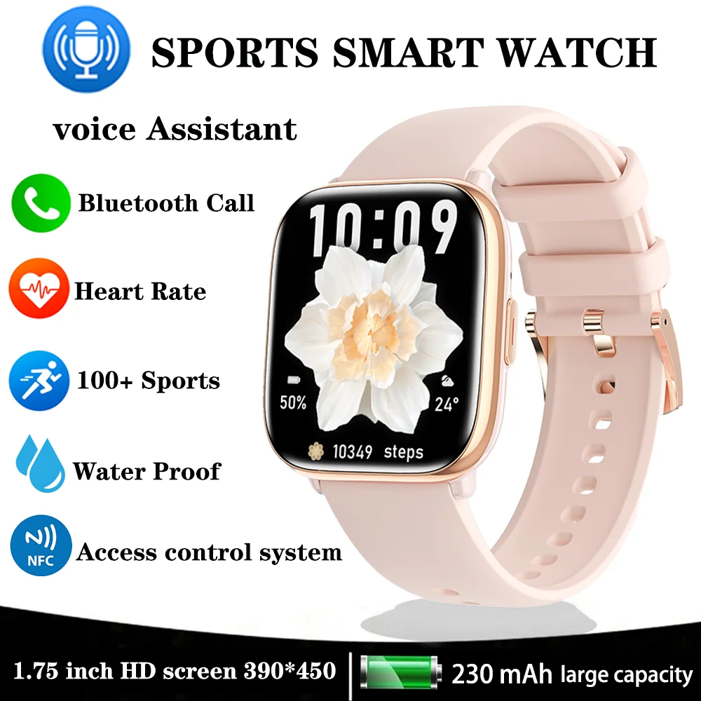 

Xiaomi Mijia Smart Watch Women NFC Voice Assistant Bluetooth Calls Heart Rate Monitoring Waterproof Sports Fitness Men's Watches