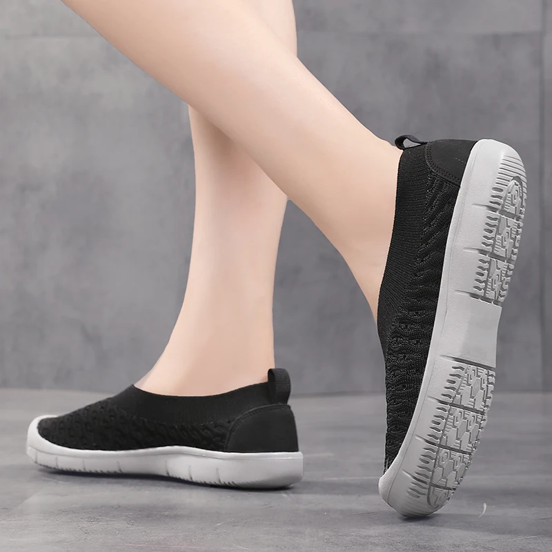 Women Casual Shoes Female Slip-on Shoes Four Seasons Breathable Non-slip Comfortable Outdoor Ladies Walking Sneakers Size 35-42