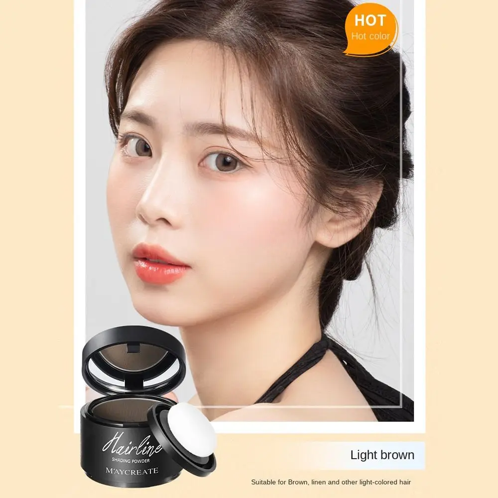 with Puff Face Contour Bronzer Modifies Forehead Hair Concealer Hair Shading Sponge Cover Up Hair Powder Hairline Shadow Powder