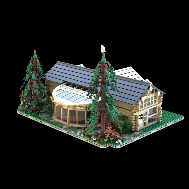 Moc Baustein Wald Kabine Modell Technologie Ziegel DIY Montage Modulare Stadt Street View Spielzeug Für Urlaub Geschenk