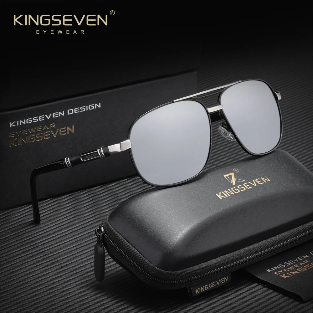 

Солнцезащитные очки KINGSEVEN классические, высококачественные, для вождения, популярные, мужские и женские, поляризационные, UV400, прямоугольные, с большой оправой