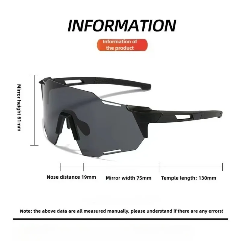 Photochrome Radfahren Sonnenbrillen Outdoor Sport Brille Rennrad UV400 Fahrrad Männer Frauen Winddicht Sonnenbrille – Detail 6