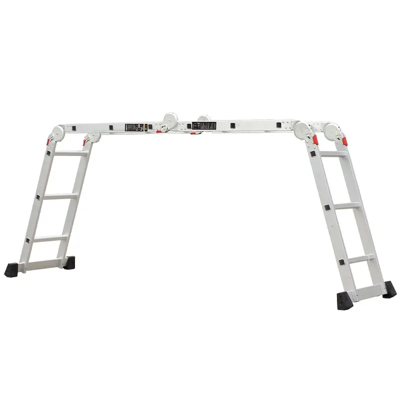 Escaleras De Mano Plegable Multiusos De Aluminio 4X5/4X4/4X3/4X2 Steps Aluminum Ladder