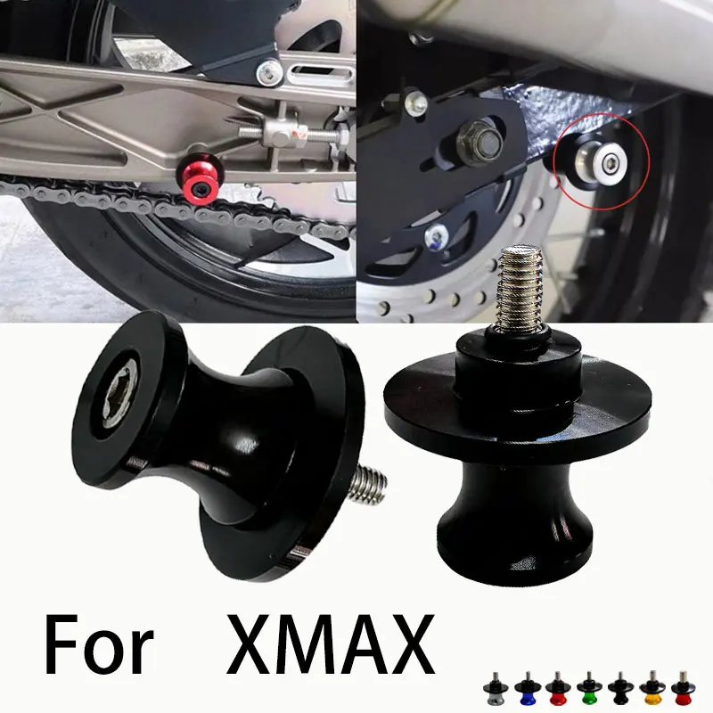 

2pcs For YAMAHA XMAX 250 300 XMAX300 XMAX250 2017-2025 Motorcycle CNC Swing Arm Spools Sliders Swingarm Screw Stand