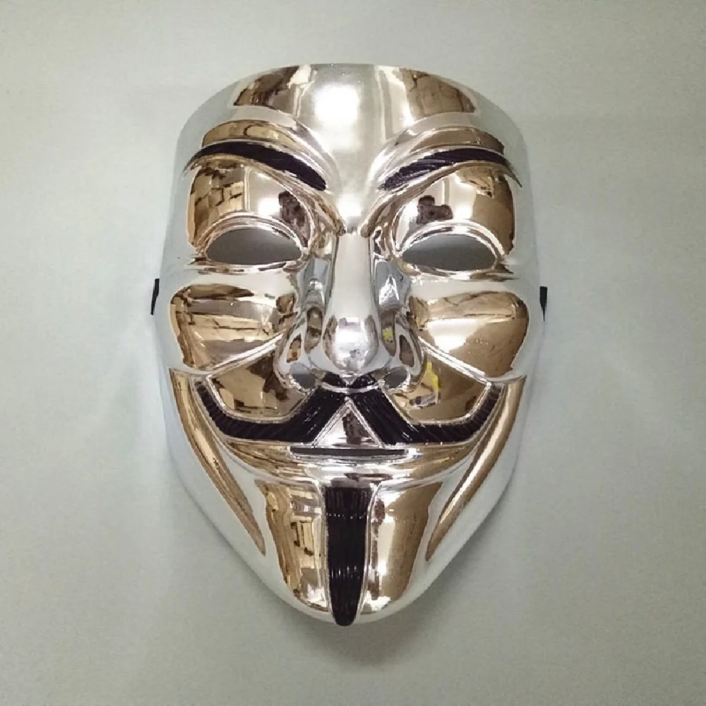 1pcs Halloween Masks V for Vendetta Mask Anonymous Guy Fawkes Fancy Dress Adult Costume Accessory Masquerade Cosplay Masks