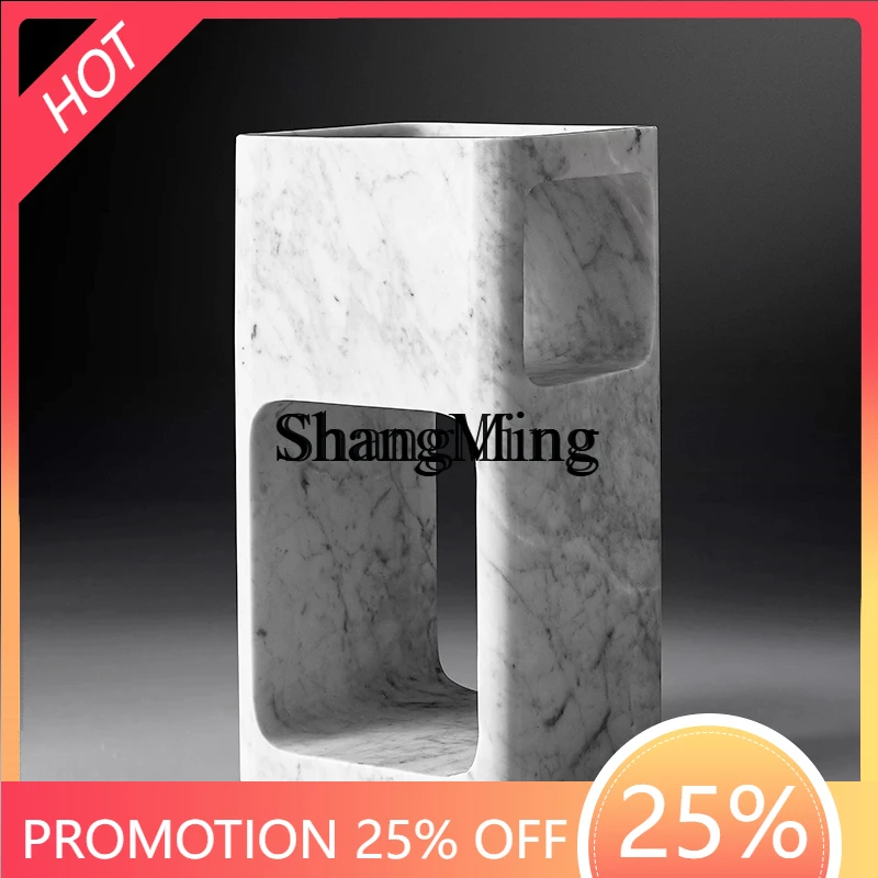 

Новый прикроватный столик SM: роскошный, высококачественный, из мрамора, с простым и креативным дизайном, с функцией хранения.