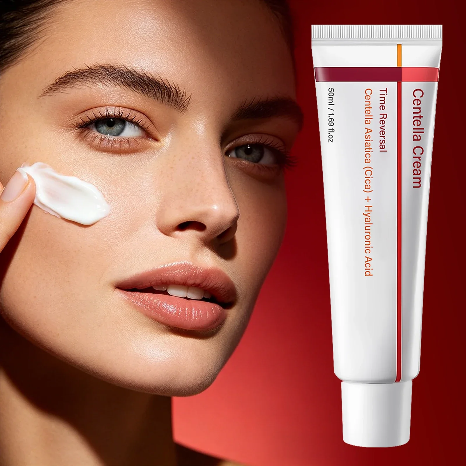 Centella Asiatica Face Cream Collagen Hyaluronic Acid Hydrating Moisturizing Skin Barrier Soothing Nourishing Elasticity Firming