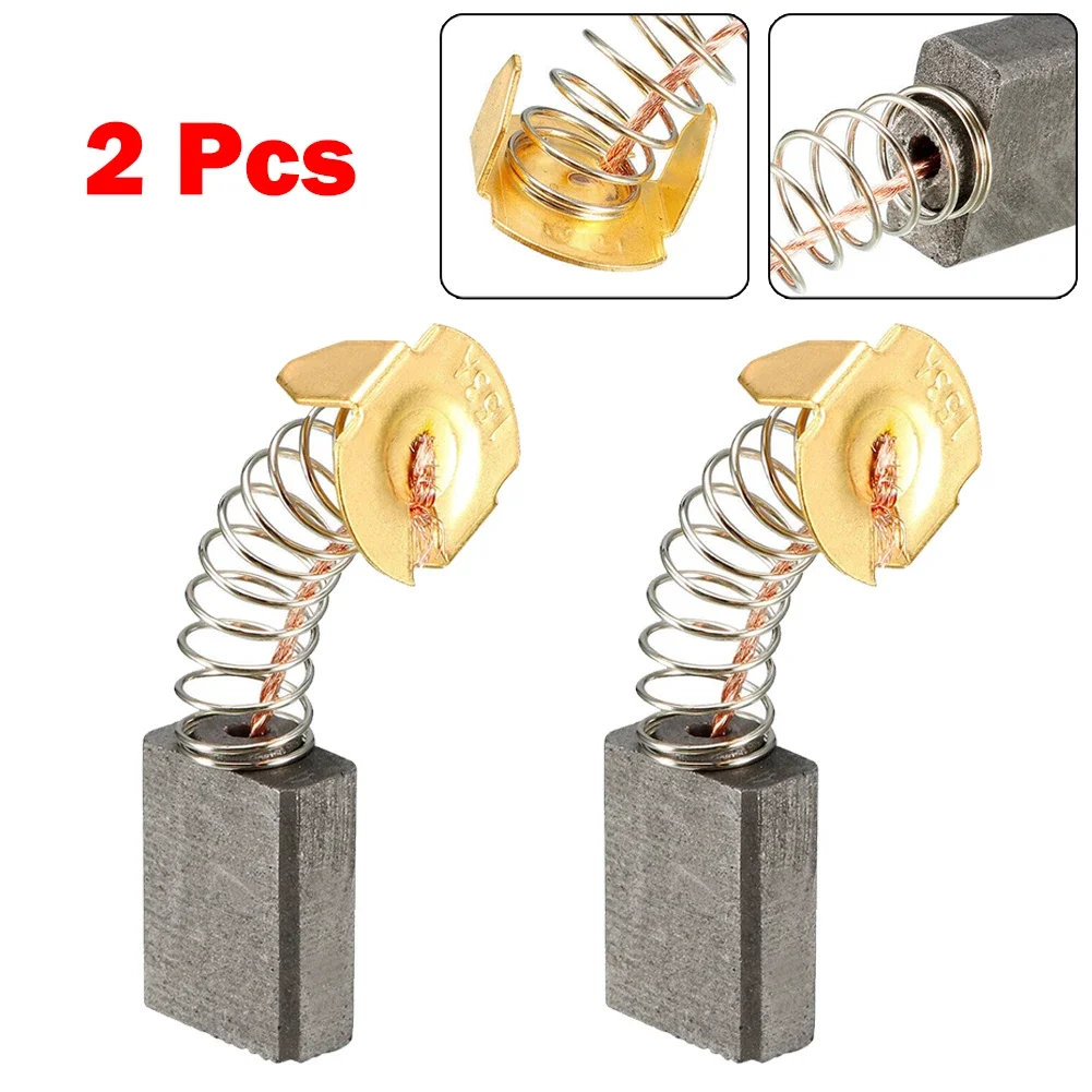 2pcs Carbon Brushes For Electric Motors 16mm X 13mm X 6mm Replacement Part Herramientas Ferramentas Multimeter Taladro