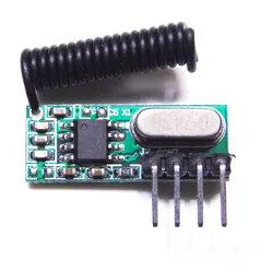 433MHz 슈퍼헤테로다인 RF 수신기 모듈 Arduino용 안테나 원격 제어 수신기가 있는 3.3V-5.5V 무선 RF 수신기