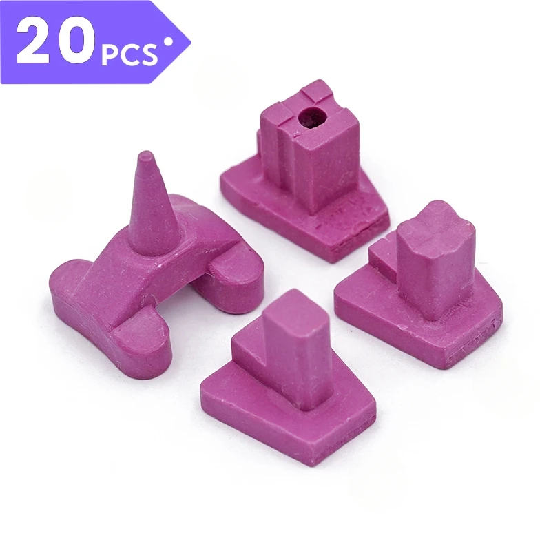 

20Pcs Dental Ceramic Firing Tray Burning Rack for Single Porcelain Crown Oven Tray Dental Lab Ceramist Tool(Tip/Cross/Flat/Hole)