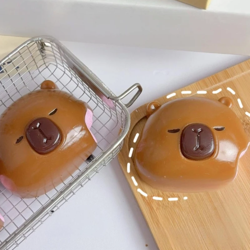 Squishy Capybara Squeeze Stress Toy Lovely Soft Relief Relax Toys Cute Fast Rebound Decompression Doll Birthday Anti-stress Gift